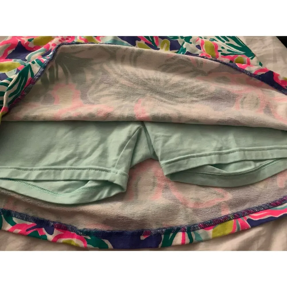 Women’s Lilly Pulitzer Blythe Floral Print Jersey Knit Skort Skirt Size XS